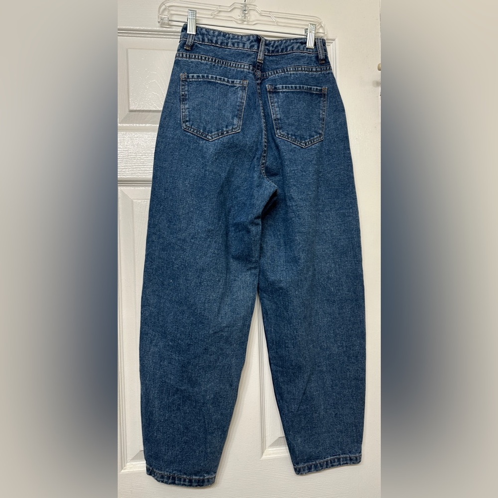 Polly Princess Blue Denim Baggy Leg Jeans Size 6 - Picture 5 of 6